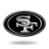 Rico Industries NFL San Francisco 49ers Chrome Finished Auto Emblem 3D Sticker