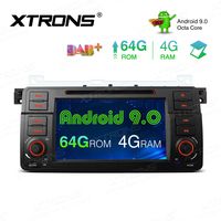 XTRONS Android 9.0 Car Stereo Radio DVD Player Octa Core 4G RAM 64G ROM GPS Navigation 7 Inch Touch Screen Head Unit Supports Car Auto Play WiFi OBD2 DVR TPMS for BMW E46 3er M3 Rover75 MG ZT