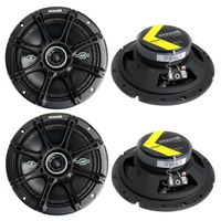 4) Kicker 41DSC674 D-Series 6.75" 480W 2-Way 4-Ohm Car Audio Coaxial Speakers