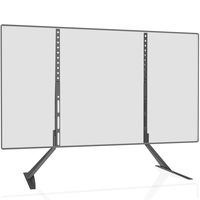 WALI Universal TV Stand Table Top for Most 22 to 65 inch LED LCD Flat Screen TV, VESA up to 800 by 400mm with Tilt Height Adjustment (TVS003), Black