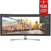 LG 38" 21:9 WQHD Curved IPS Monitor (38UC99-W) with 1 Year Extended Warranty