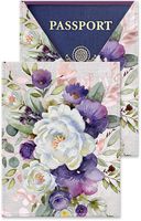Punch Studio Passport Cover of Purple Bouquet (43847)
