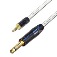 designacable 3.5mm Stereo Mini Jack to Mono 1/4" Jack Cord - White - 1.5m