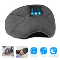 SOONHUA Bluetooth Eye Mask for Sleeping, Wireless Sleep Headphones Headband Bluetooth 5.0, for Running with Built-in Microphone Ultra-Thin Speakers,for Side Sleepers (Gray)