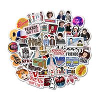 Stranger Things Laptop Stickers Vinyl - Waterproof Cool Decal Water Bottle Skateboard Guitar Travel Phone Case Door Luggage Car Bike Bicycle (50 pcs) Removable Not Repeat