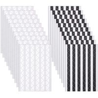 Bememo 2040 Pieces Photo Corners Self Adhesive for Scrapbook Picture Album (Black and White)