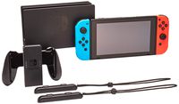 Nintendo Switch System Console , Neon Blue & Neon Red with Mario Tennis Aces & 1-2-Switch