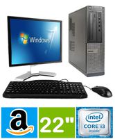 DELL Optiplex Desktop with 22in LCD Monitor (Core 2 Duo 3.0Ghz, 8GB RAM, 1TB HDD, Windows 10), Black (Renewed)