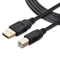 Printer Cable 25 Feet,Ruaeoda USB Printer Cable Cord USB 2.0 Type A Male to B Male Printer Scanner Cable for HP, Canon,Epson, Lexmark, Dell, Xerox, Samsung Etc