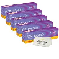 Kodak Portra 400 Professional ISO 400, 35mm, 36 Exposures, Color Negative Film (5 Packs) 25 Rolls in Total