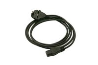 Interpower 86240060 United Kingdom/Ireland Cord Set, BS 1363/A Plug Type, IEC 60320 C13 Connector Type, Black Plug Color, Black Cable Color, 10A Amperage, 250VAC Voltage, 2.5m Length