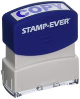 Stamp-Ever Pre-Inked Message Stamp, Copy, Stamp Impression Size: 9/16 x 1-11/16 Inches, Blue (5945)