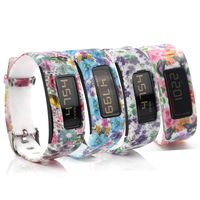 honecumi Replacement Bands Compatible with Garmin Vivofit Wristband Watch Strap for Men & Women-Garmin Vivofit 1 Replacement Watch Band/Strap/Bracelet with Metal Buckle Clip-Free Size-4 Pattern