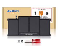 Angwel A1405 A1369 Laptop Battery for Apple MacBook Air 13 Inch(Early 2014 Early 2015 Mid 2011 Mid 2012 Mid 2013 Late 2010) A1377 A1496 MC503 MC504 Series[7.6V 54.4WH]-1 Year Warranty