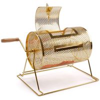 Brass Raffle Ticket Drum - Available in Small, Medium, Large & X-Large (Small - Holds 2,500 Tickets)