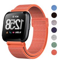 HAPAW Nylon Bands Compatible with Fitbit Versa/Versa 2, Soft Adjustable Breathable Sport Replacement Strap Band Accessories Wristband Women Man for Versa Smartwatch