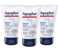 Aquaphor Baby Healing Ointment - Advanced Therapy for Chapped Cheeks and Diaper Rash - 3 oz. Tube (Pack of 3)