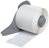 Brady High Adhesion Vinyl Label Tape (M71C-2000-595-WT) - Black on White Vinyl Film - Compatible with BMP71 Label Printer - 50' Length, 2" Width