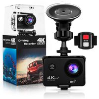 4K Action Camera,Wewdigi H9000 4K Sports Action Camera Ultra HD 30m Waterproof WiFi 16MP DV Camcorder 170 Degree Wide 2 inch LCD Screen/Remote Control/4k/HD 19 Mounting Kits