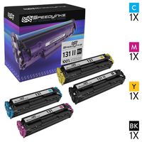 Speedy Inks Remanufactured Toner Cartridge Replacement for Canon 131 (1 Black, 1 Cyan, 1 Magenta, 1 Yellow, 4-Pack)