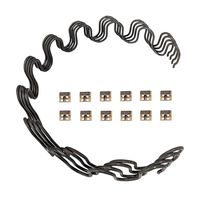 Wholesale Upholstery Supply  Sofa Upholstery Replacement Chair, 8 Gauge 25" Spring 4pk with S Clips, Metalic
