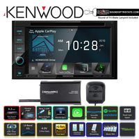 Kenwood DDX5706S DVD Receiver with SiriusXM SXV300V1 with Sots Lanyard Bundle