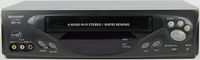 Sharp #VC-H813 4-Head Hi-Fi Stereo/Rapid Rewind Video Cassette Recorder(VCR)