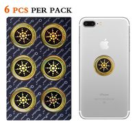 EMF Protection Sticker for Smartphone Keeping Sports Anti-Radiation Shield for Phone, Laptop, Tablet, Microwave, Kindle- Blocks Radiation Neutralizer- Fashionable Bumper Sticker(Golden 6PCS)