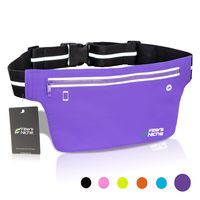 Ultra Slim Fanny Packs Running Belt, Water Resistant Lightweight Phone Holder Fitness Workout Exercise Waist Pouch Bag for iPhone X XS 8 Samsung Note in Biking Walking Hiking Gym Sports