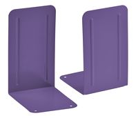 Acrimet Premium Metal Bookends (Heavy Duty) (Purple Color) (1 Pair)