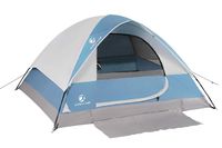 ALPHA CAMP 2-Person Camping Dome Tent with Carry Bag, Lightweight Waterproof Portable Backpacking Tent for Outdoor Camping/Hiking/Beach, Blue