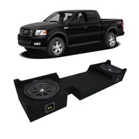 Compatible with 2004-2008 Ford F-150 Super Crew Truck Kicker Comp C10 Dual 10" Sub Box Enclosure - Final 2 Ohm