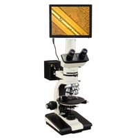 OMAX 50X-787.5X Touchpad Screen Trinocular Ore Petrographic Polarizing Microscope with Bertrand Lens