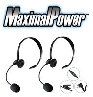 MaximalPower JH902 Headset with Microphone and PTT with Motorola 2 pin connector for Motorola CP200 Devices GP88 300 CT150 P040 PRO1150 SP10 XTN500 Radios (2 Pack) (2 Pack)