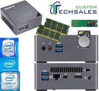 Gigabyte BRIX s Ultra Compact Mini PC (Skylake) BSi7H-6500 i7 250GB SSD, 1TB 7200RPM HDD, 16GB RAM, Assembled and Tested