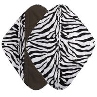 DEESEE(TM) Reusable Bamboo Cloth Washable Menstrual Pad Mama Sanitary Towel Pad Overnight Flow Pads (M(25×7cm), Black)