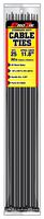 Pro Tie B11SD25 11-Inch UV Black Nylon Standard Duty Cable Ties, 25-Pack