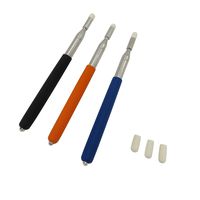 Ouyatoyu 3Pcs Baton Pointers Telescopic Teachers Pointers Teaching Pointers Stick Presentation Pointers Handheld Presenter Retractable Pointers for Classroom Whiteboard Black&Blue&Orange