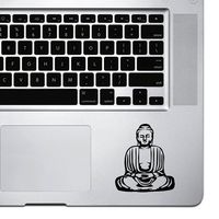 StickAny Palm Series Buddha Thin Sticker for MacBook Pro, Chromebook, and Laptops (Black)