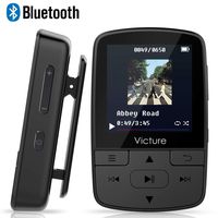 Victure MP3 Player Clip Bluetooth 8G with FM Radio Sport Pedometer Voice Recorder Earphones Expandable up to 128GB