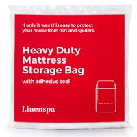 Linenspa Heavy Mattress Storage Bag with Double Adhesive Closure, King, Heaviest-Duty