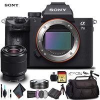 Sony Alpha a7 III Mirrorless Camera with 28-70mm Lens ILCE7M3K/B with Soft Bag, Tripod, Additional Battery, 64GB Memory Card, Card Reader, Plus Essential Accessories