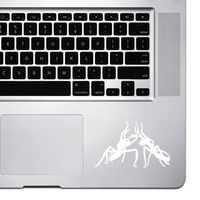 StickAny Palm Series Ants Holding Sticker for Macbook Pro, Chromebook, and Laptops (White)