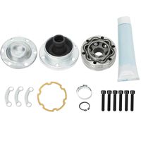 yjracing Front Drive Shaft Complete Replacement CV Joint Kit Fit for 1999-2007 Jeep 4x4
