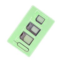 Sim Card Adapter kit includs Nano Sim Adapter / Micro Sim Adapter / Needle / storage sheet ,Easy to use and storage (Black Saige)