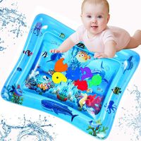 LUKAT Tummy Time Baby Water Mat, Inflatable Play Mat Infant Toy for 3 6 9 to 12 Months Baby Boy/ Girl, Baby Toys & Toddlers Fun Activity Play Center, Babys Birthday Gifts