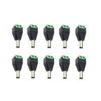 Lapetus(10 x Male) DC Power Connector 5.5mm x 2.1mm 12V 24V Power Jack Socket for Led Strip CCTV Security Camera Cable Wire Ends 10Pcs Plug Adapter