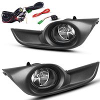 AUTOSAVER88 Fog Lights H11 12V 55W Halogen Lamp For Nissan Altima Sedan 2013 2014 2015 (Clear Glass Lens w/Bulbs)