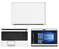 Decalrus - Protective Decal for Dell Latitude 5580 (15.6" Screen) Laptop White Carbon Fiber Skin case Cover wrap CFdellLatitude5580White