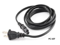 CablesOnline, 6ft 2-Prong Figure-8 Replacement Non-Polarized Computer Power Cord Cable, (PC-107)